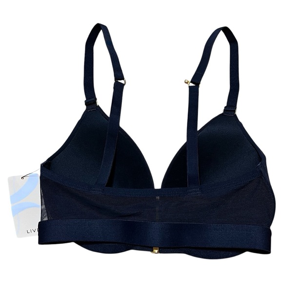 Lively The Front Close No Wire Bra NWT In Jet Black Sz 32DD - Picture 2 of 13